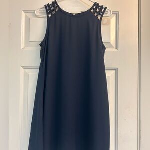 Elegant Navy Sleeveless Dress